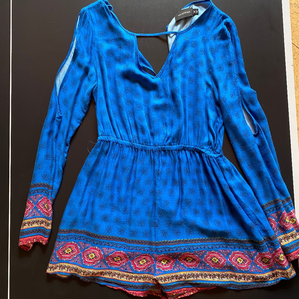 Romper MinkPink Medium Blue